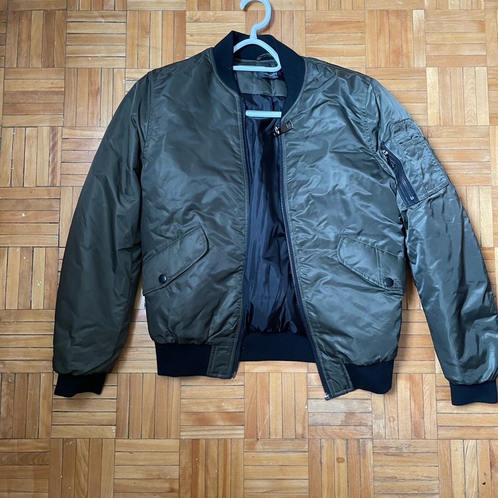 COPY - Dark Green - Khaki Bomber Jacket (Unisex) - Size S/M - Bought in Paris. …